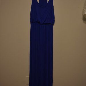 blue maxi dress